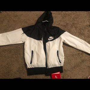 Black and white nike jacket
